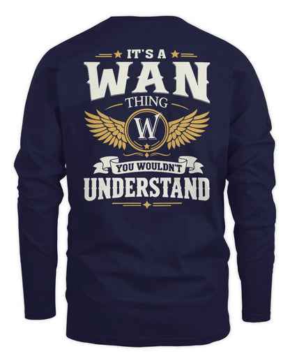 WAN KT06-M008 It’s a [NAME] Thing – You Wouldn’t Understand | Personalized Vintage T-Shirt - Men's Long Sleeved T-Shirt - Navy