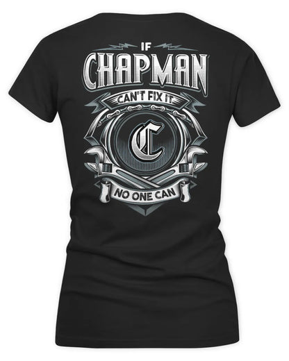 CHAPMAN AP81-K4-626 - Personalized Ahmed Quote Apparel “If Ahmed Can't Fix It, No One Can” - Women's V-Neck T-Shirt - Black
