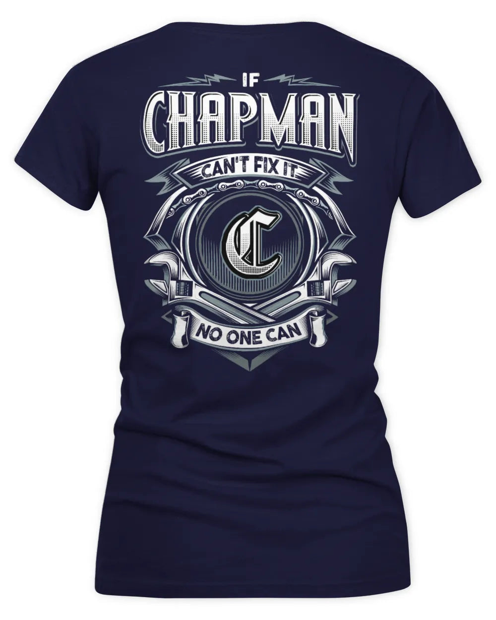 CHAPMAN AP81-K4-626 - Personalized Ahmed Quote Apparel “If Ahmed Can't Fix It, No One Can” - Women's V-Neck T-Shirt - Navy