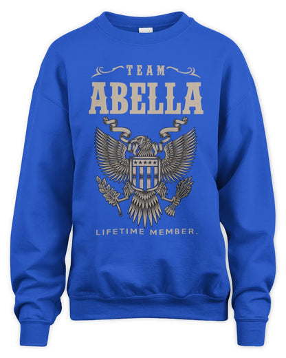 ABELLA TP06-K82 – Personalized Classic Style Apparel “Team NAME Lifetime Member” - Unisex Sweatshirt - Royal