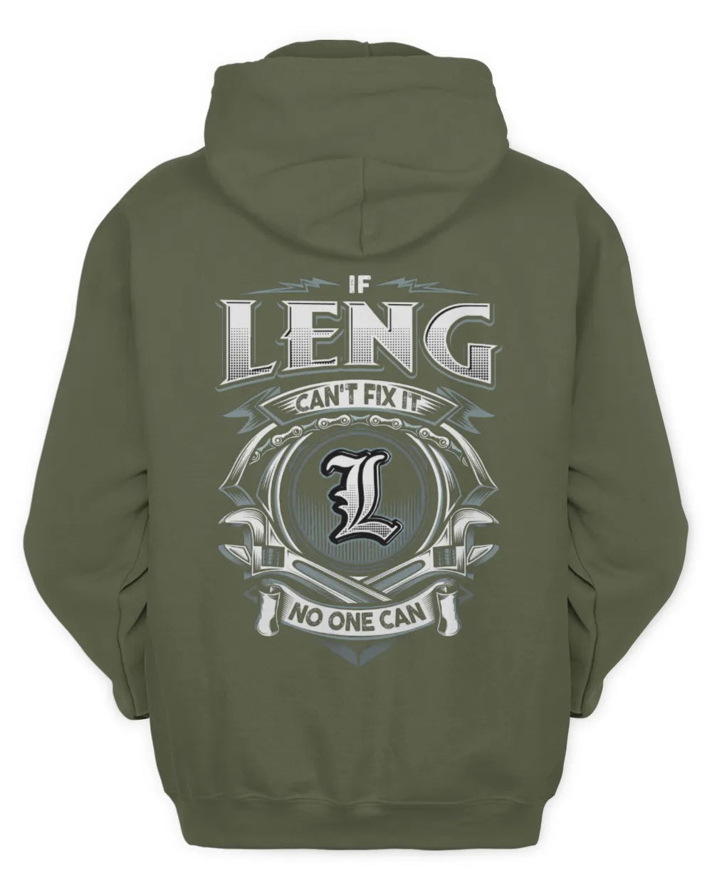 LENG AP81-K4-626 - Personalized Ahmed Quote Apparel “If Ahmed Can't Fix It, No One Can” - Unisex Hoodie - Military Green