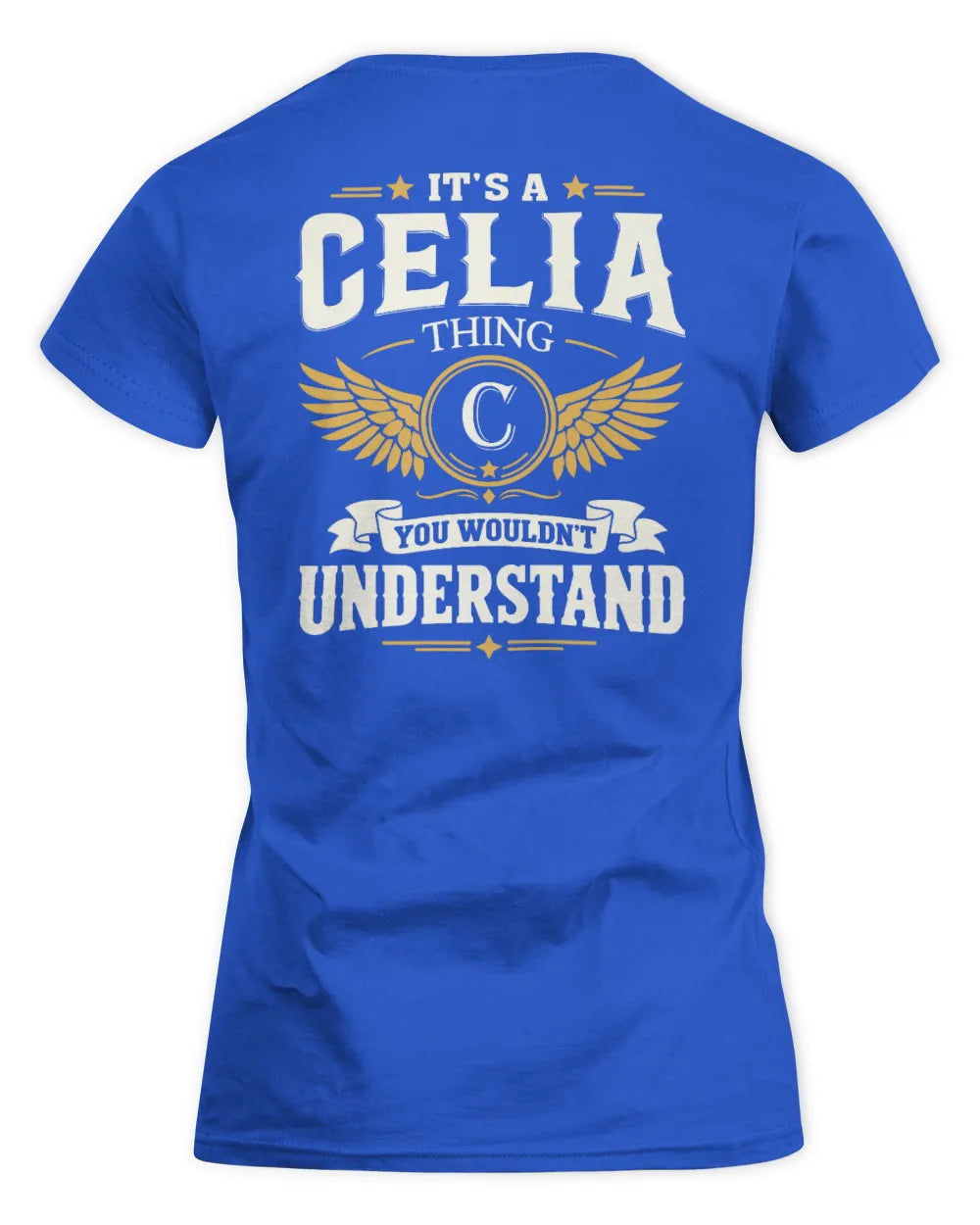CELIA KT06-M008 It’s a [NAME] Thing – You Wouldn’t Understand | Personalized Vintage T-Shirt - Women's Standard T-Shirt - Royal