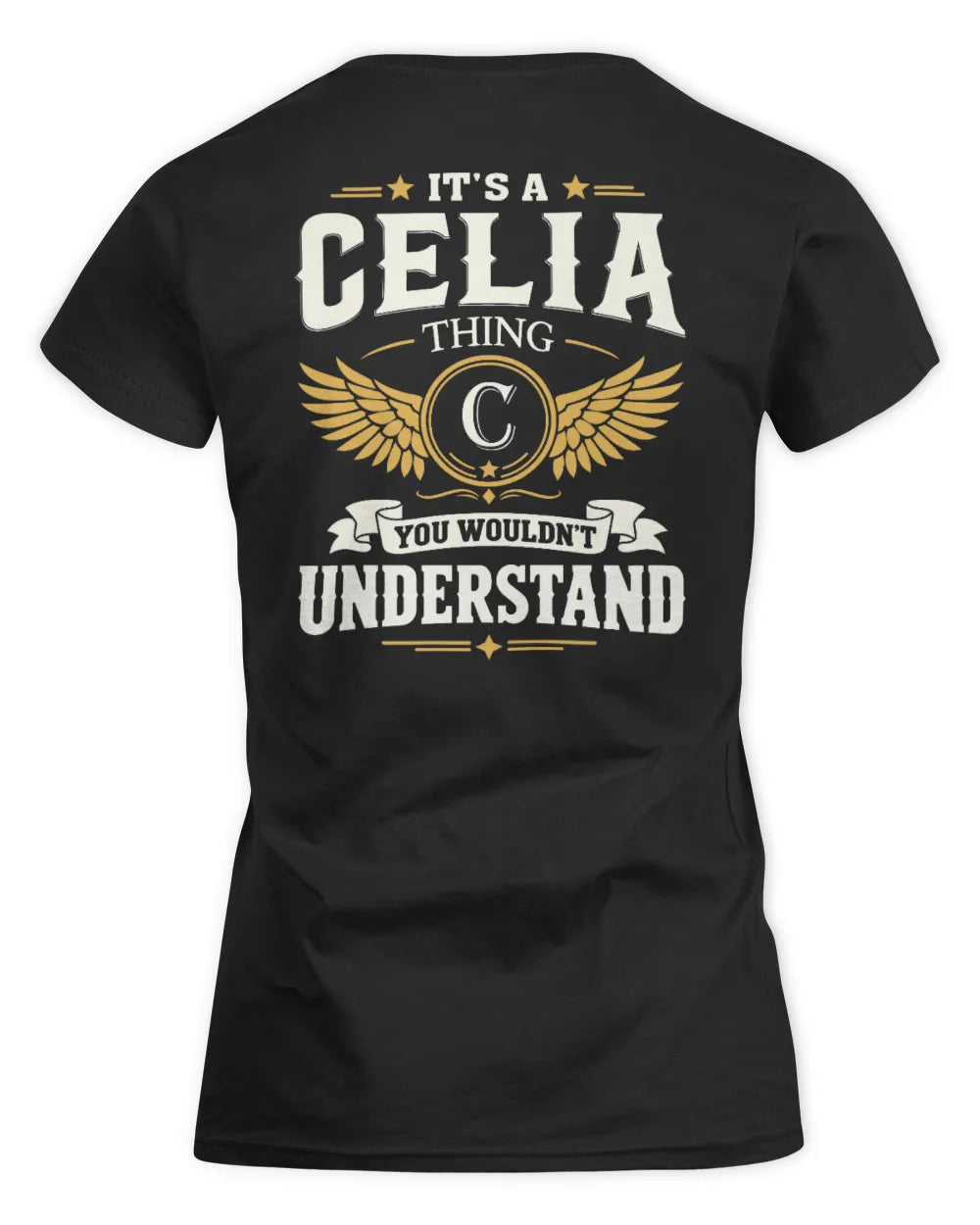 CELIA KT06-M008 It’s a [NAME] Thing – You Wouldn’t Understand | Personalized Vintage T-Shirt - Women's Standard T-Shirt - Black