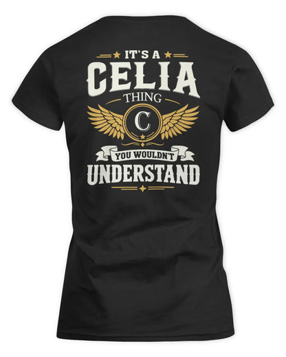 CELIA KT06-M008 It’s a [NAME] Thing – You Wouldn’t Understand | Personalized Vintage T-Shirt - Women's Standard T-Shirt - Black