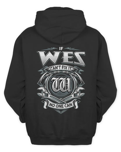 WES AP81-K4-626 - Personalized Ahmed Quote Apparel “If Ahmed Can't Fix It, No One Can” - Unisex Hoodie - Black