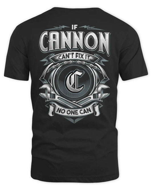 CANNON AP81-K4-626 - Personalized Ahmed Quote Apparel “If Ahmed Can't Fix It, No One Can” - Unisex Standard T-Shirt - Black