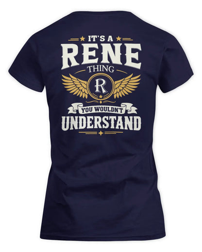 RENE KT06-M008 It’s a [NAME] Thing – You Wouldn’t Understand | Personalized Vintage T-Shirt - Women's Standard T-Shirt - Navy