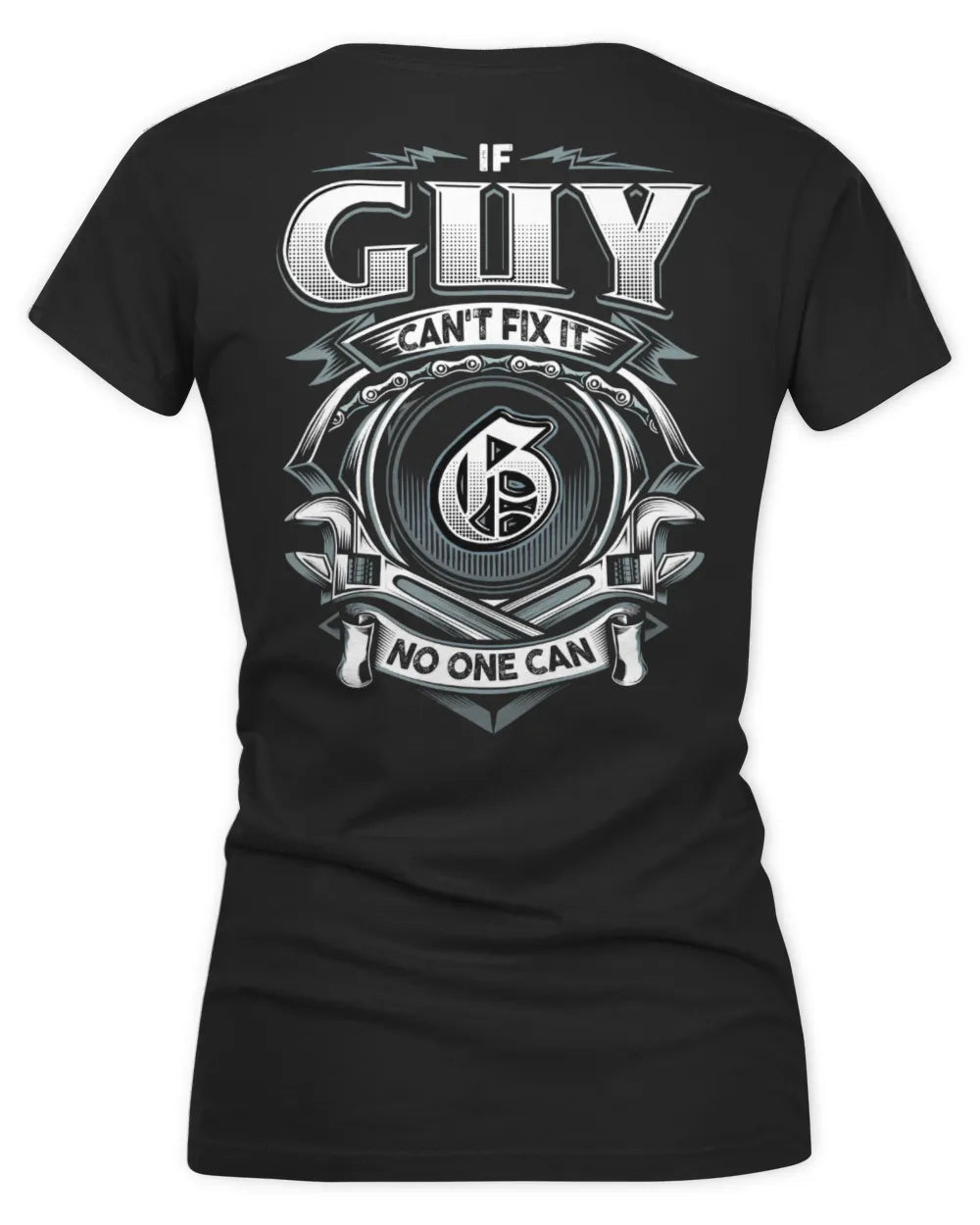 GUY AP81-K4-626 - Personalized Ahmed Quote Apparel “If Ahmed Can't Fix It, No One Can” - Women's V-Neck T-Shirt - Black