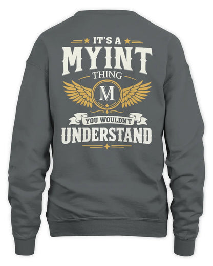 MYINT KT06-M008 It’s a [NAME] Thing – You Wouldn’t Understand | Personalized Vintage T-Shirt - Unisex Sweatshirt - Charcoal