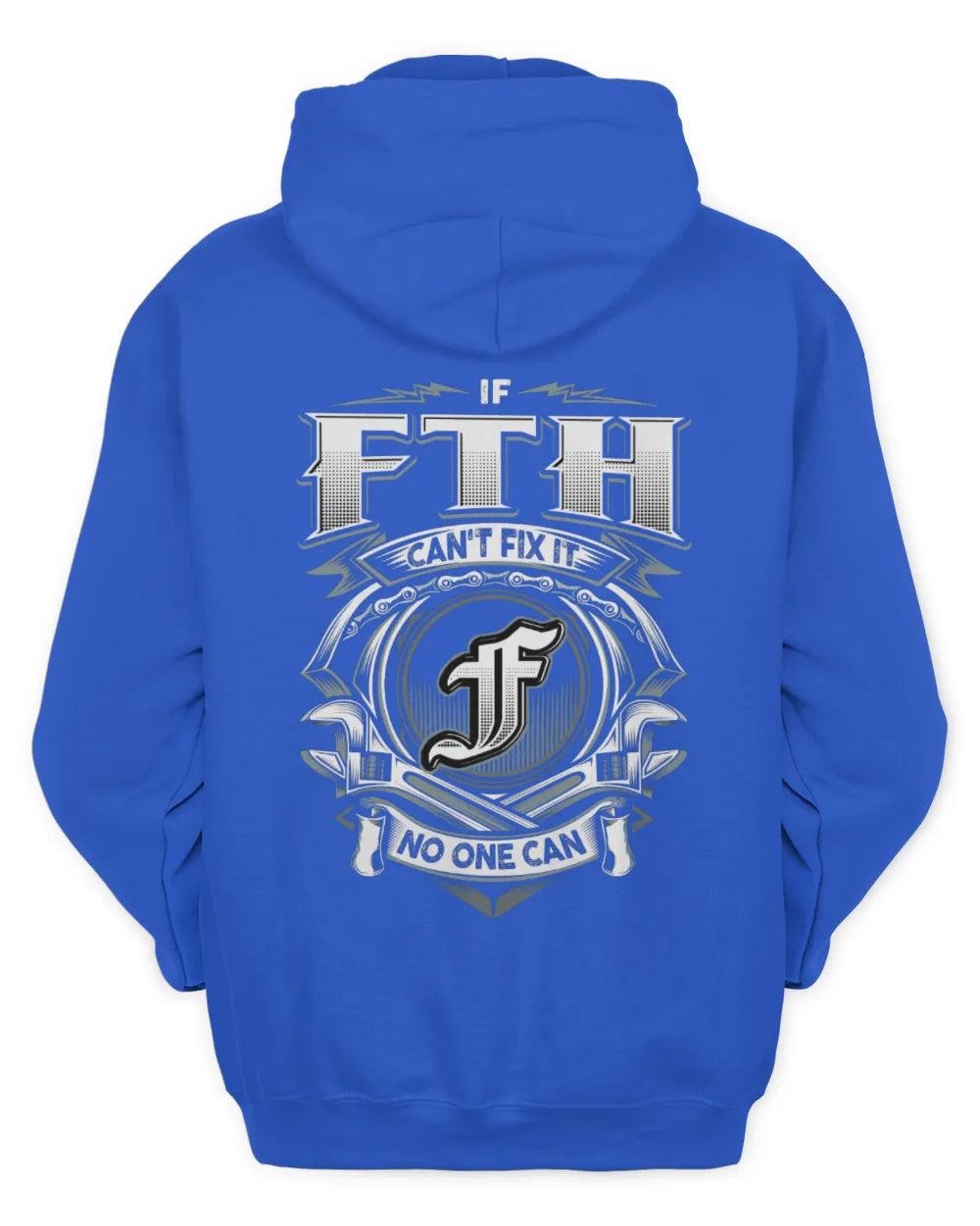 FTH AP81-K4-626 - Personalized Ahmed Quote Apparel “If Ahmed Can't Fix It, No One Can” - Unisex Hoodie - Royal
