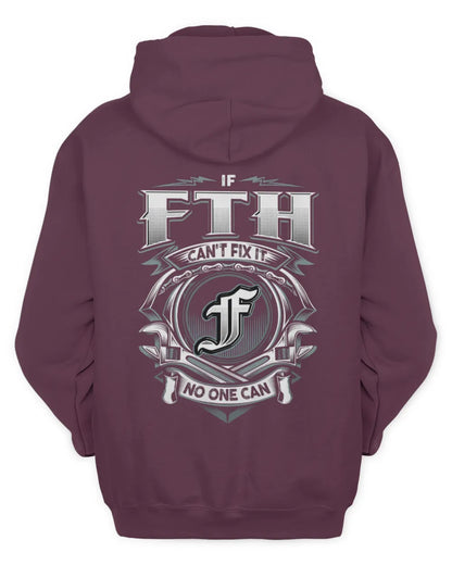 FTH AP81-K4-626 - Personalized Ahmed Quote Apparel “If Ahmed Can't Fix It, No One Can” - Unisex Hoodie - Maroon