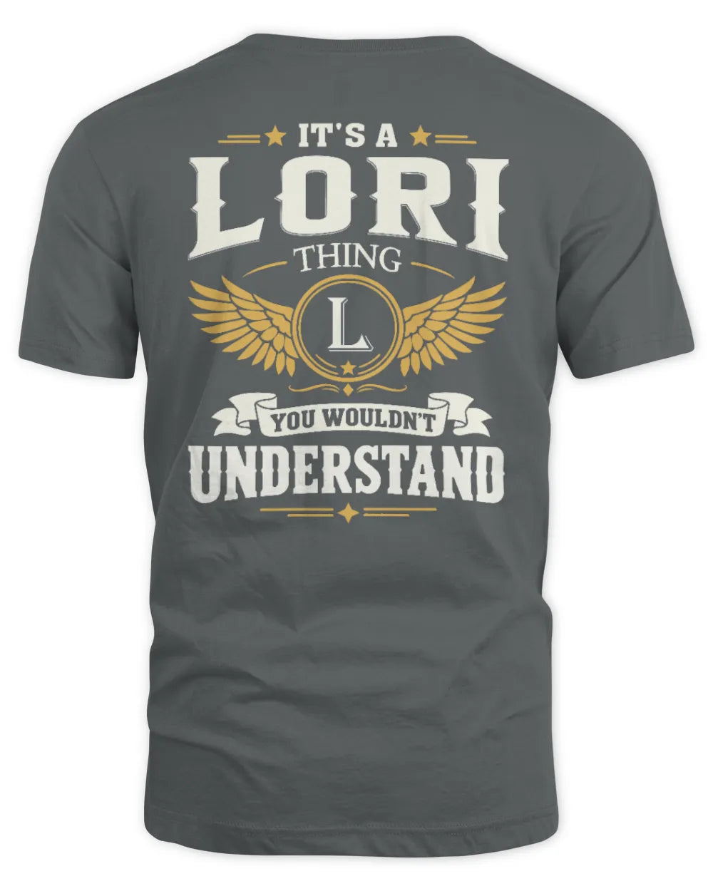 LORI KT06-M008 It’s a [NAME] Thing – You Wouldn’t Understand | Personalized Vintage T-Shirt - Unisex Standard T-Shirt - Charcoal