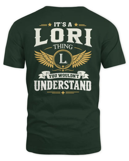LORI KT06-M008 It’s a [NAME] Thing – You Wouldn’t Understand | Personalized Vintage T-Shirt - Unisex Standard T-Shirt - Forest Green