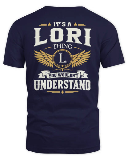 LORI KT06-M008 It’s a [NAME] Thing – You Wouldn’t Understand | Personalized Vintage T-Shirt - Unisex Standard T-Shirt - Navy
