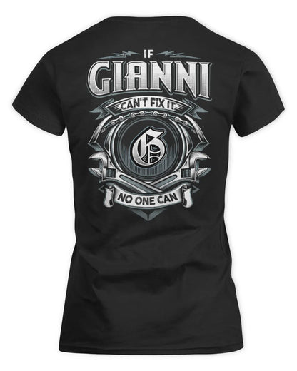 GIANNI AP81-K4-626 - Personalized Ahmed Quote Apparel “If Ahmed Can't Fix It, No One Can” - Women's Standard T-Shirt - Black