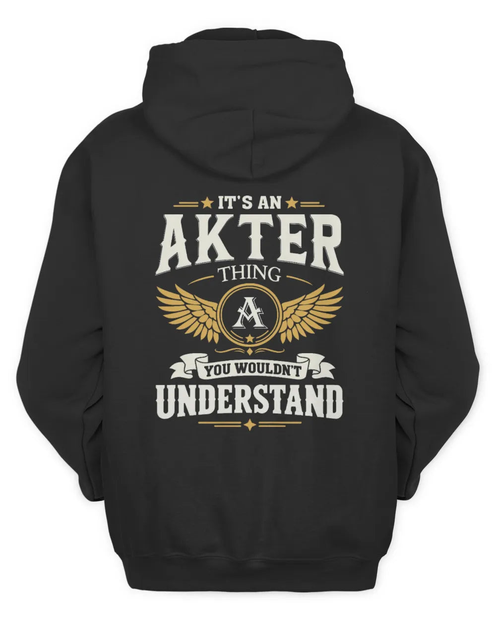 AKTER KT06-M008 It’s a [NAME] Thing – You Wouldn’t Understand | Personalized Vintage T-Shirt - Unisex Hoodie - Black