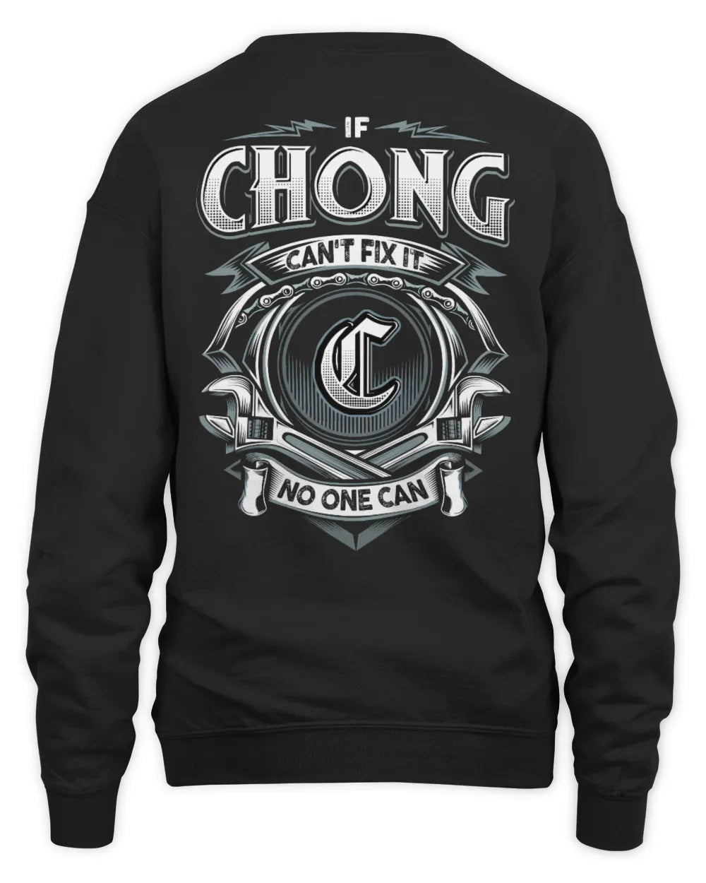 CHONG AP81-K4-626 - Personalized Ahmed Quote Apparel “If Ahmed Can't Fix It, No One Can” - Unisex Sweatshirt - Black