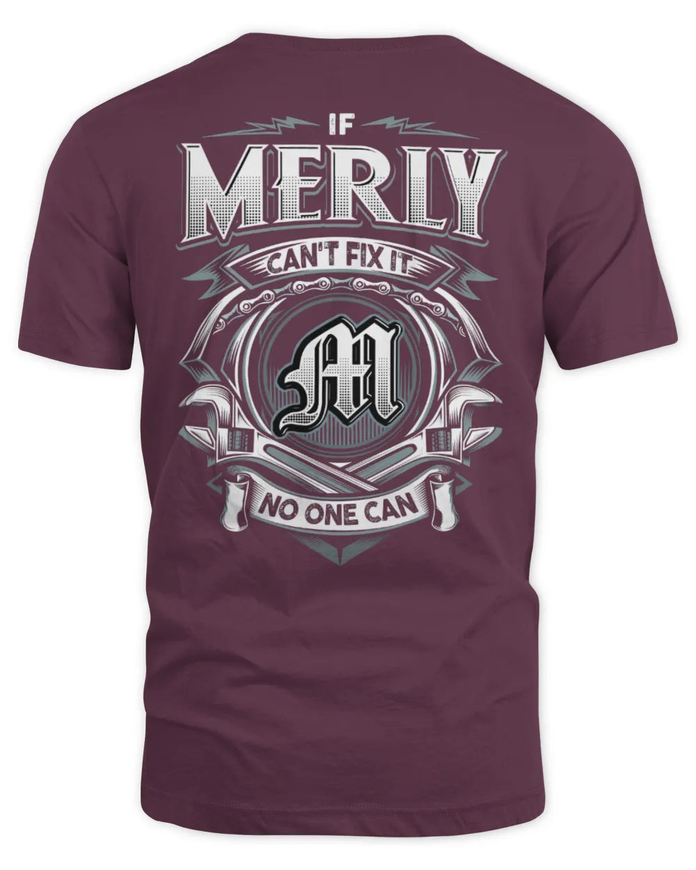 MERLY AP81-K4-626 - Personalized Ahmed Quote Apparel “If Ahmed Can't Fix It, No One Can” - Unisex Standard T-Shirt - Maroon