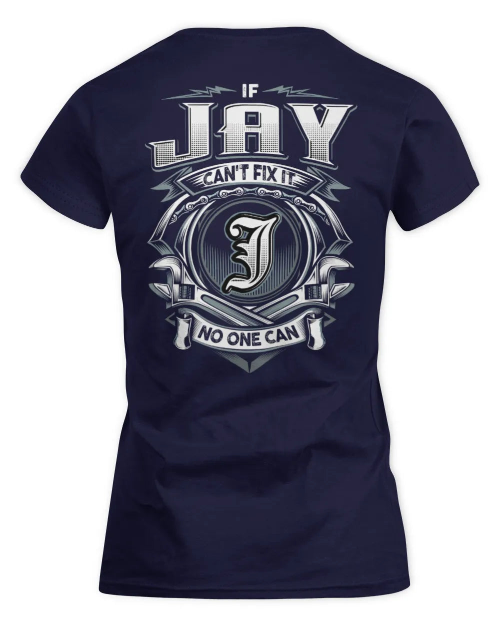 JAY AP81-K4-626 - Personalized Ahmed Quote Apparel “If Ahmed Can't Fix It, No One Can” - Women's Standard T-Shirt - Navy