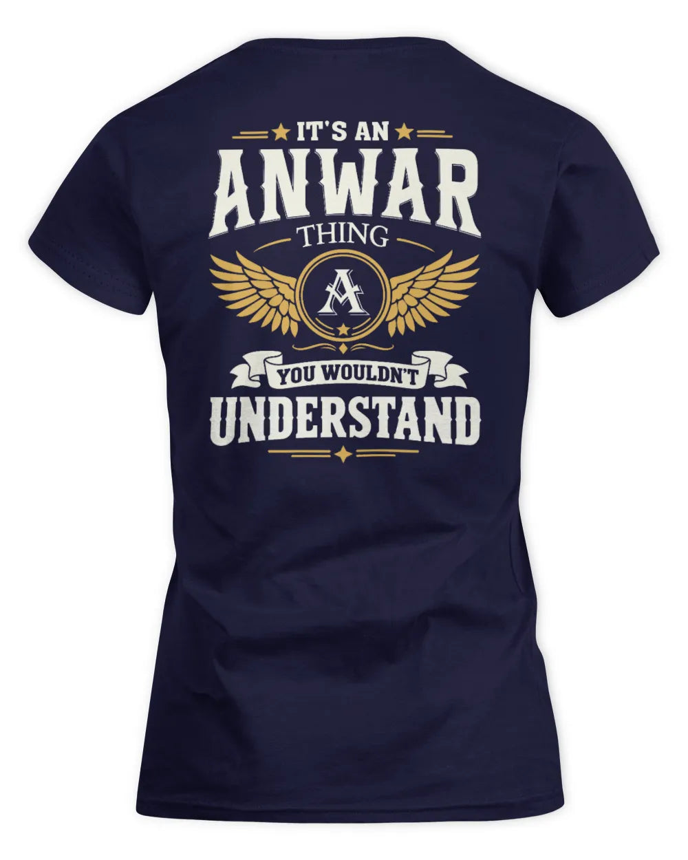 ANWAR KT06-M008 It’s a [NAME] Thing – You Wouldn’t Understand | Personalized Vintage T-Shirt - Women's Standard T-Shirt - Navy