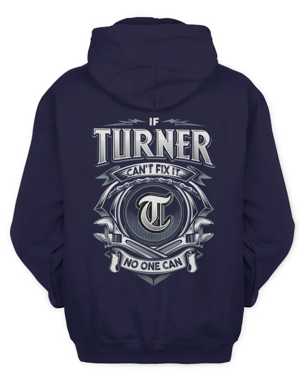 TURNER AP81-K4-626 - Personalized Ahmed Quote Apparel “If Ahmed Can't Fix It, No One Can” - Unisex Hoodie - Navy