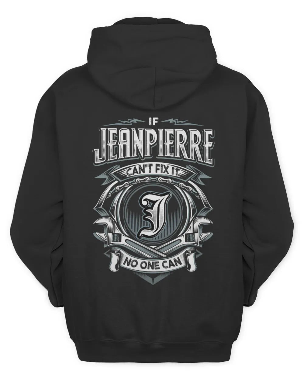 JEANPIERRE AP81-K4-626 - Personalized Ahmed Quote Apparel “If Ahmed Can't Fix It, No One Can” - Unisex Hoodie - Black