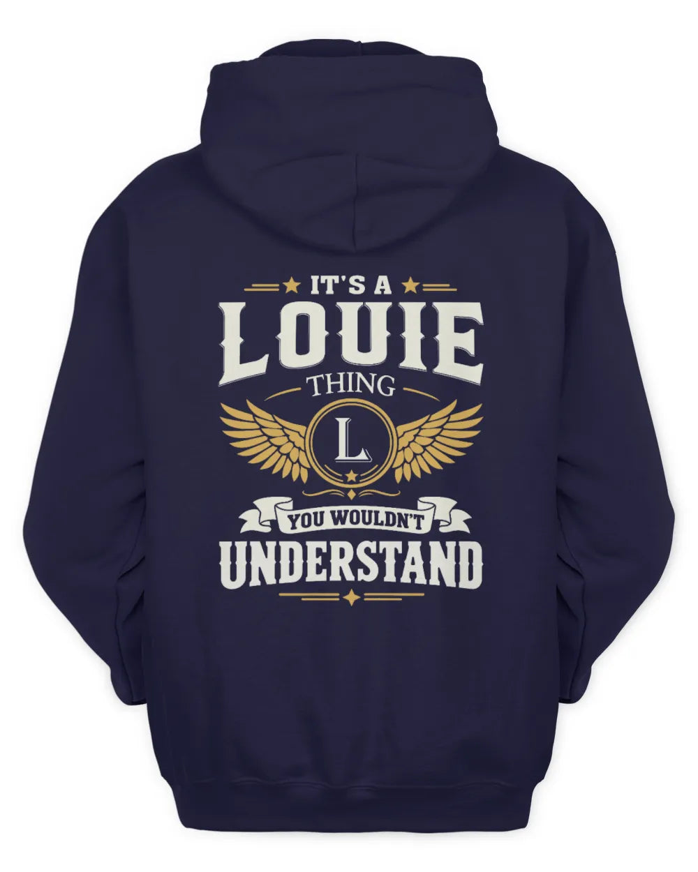 LOUIE KT06-M008 It’s a [NAME] Thing – You Wouldn’t Understand | Personalized Vintage T-Shirt - Unisex Hoodie - Navy