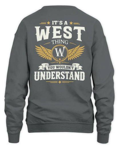 WEST KT06-M008 It’s a [NAME] Thing – You Wouldn’t Understand | Personalized Vintage T-Shirt - Unisex Sweatshirt - Charcoal