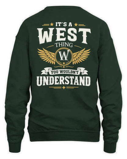 WEST KT06-M008 It’s a [NAME] Thing – You Wouldn’t Understand | Personalized Vintage T-Shirt - Unisex Sweatshirt - Forest Green