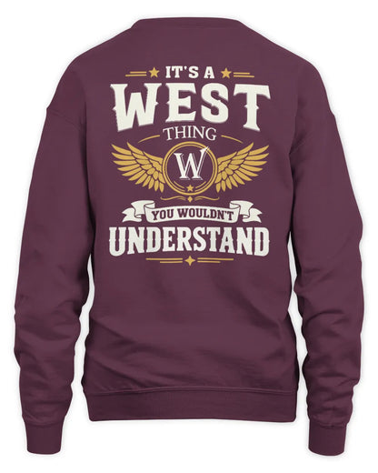 WEST KT06-M008 It’s a [NAME] Thing – You Wouldn’t Understand | Personalized Vintage T-Shirt - Unisex Sweatshirt - Maroon
