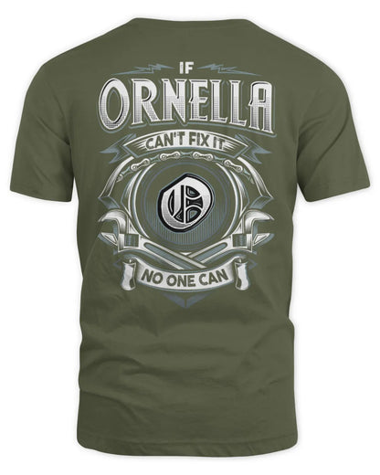 ORNELLA AP81-K4-626 - Personalized Ahmed Quote Apparel “If Ahmed Can't Fix It, No One Can” - Unisex Standard T-Shirt - Military Green