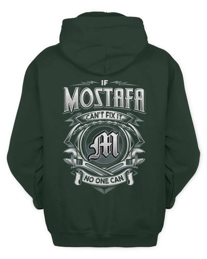 MOSTAFA AP81-K4-626 - Personalized Ahmed Quote Apparel “If Ahmed Can't Fix It, No One Can” - Unisex Hoodie - Forest Green