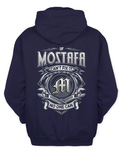 MOSTAFA AP81-K4-626 - Personalized Ahmed Quote Apparel “If Ahmed Can't Fix It, No One Can” - Unisex Hoodie - Navy