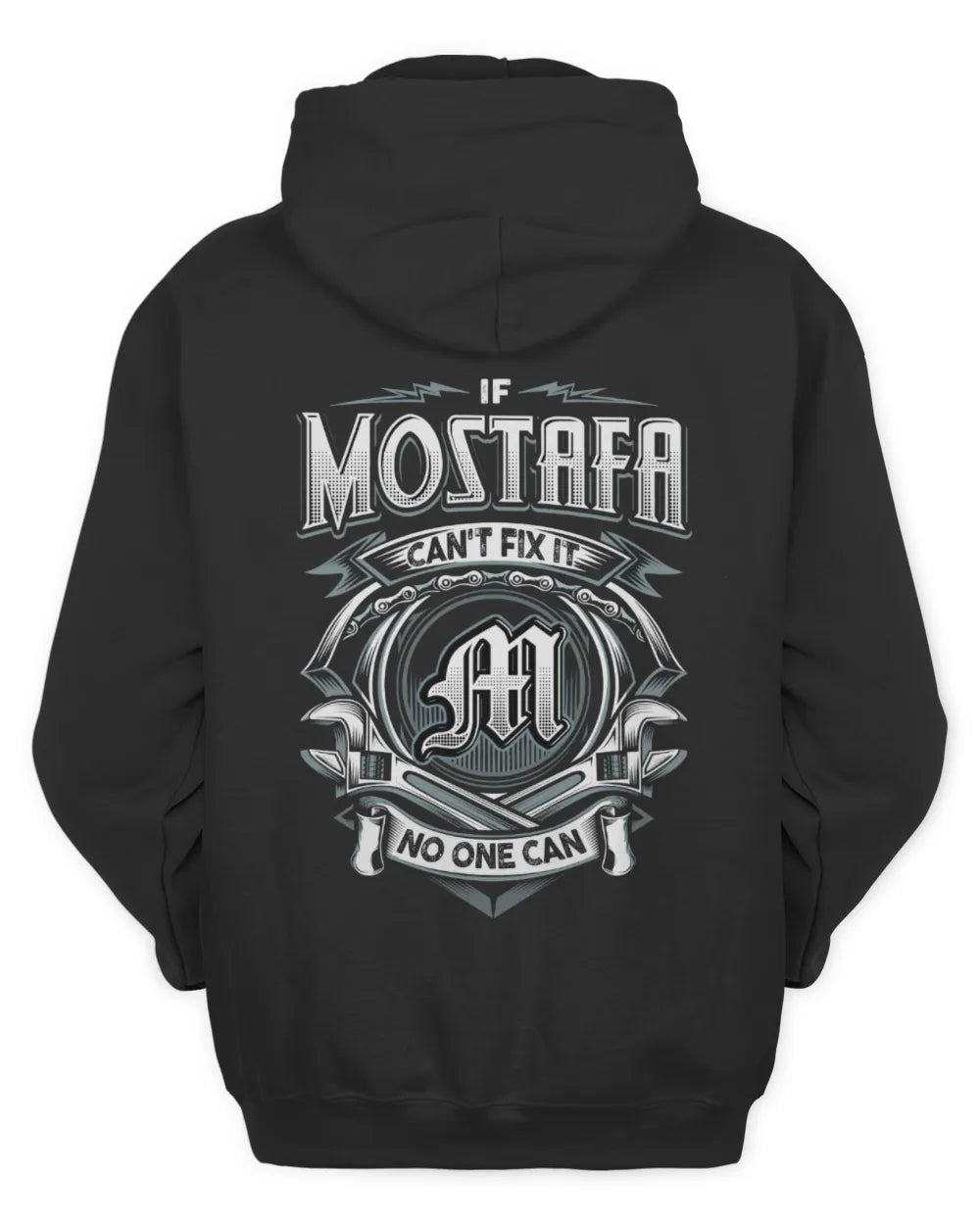 MOSTAFA AP81-K4-626 - Personalized Ahmed Quote Apparel “If Ahmed Can't Fix It, No One Can” - Unisex Hoodie - Black