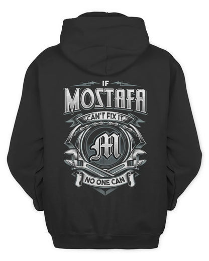 MOSTAFA AP81-K4-626 - Personalized Ahmed Quote Apparel “If Ahmed Can't Fix It, No One Can” - Unisex Hoodie - Black