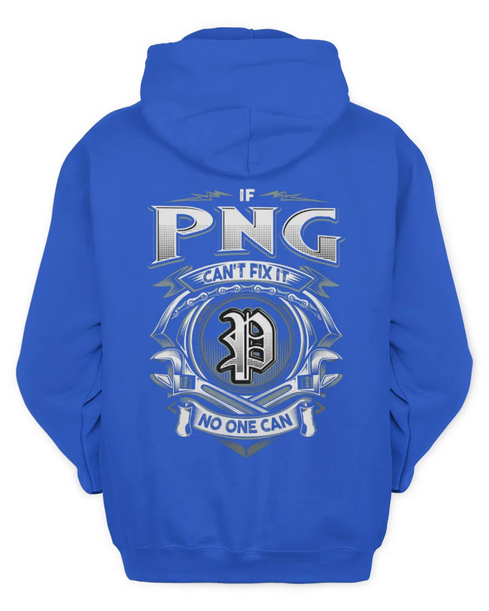 PNG AP81-K4-626 - Personalized Ahmed Quote Apparel “If Ahmed Can't Fix It, No One Can” - Unisex Hoodie - Royal