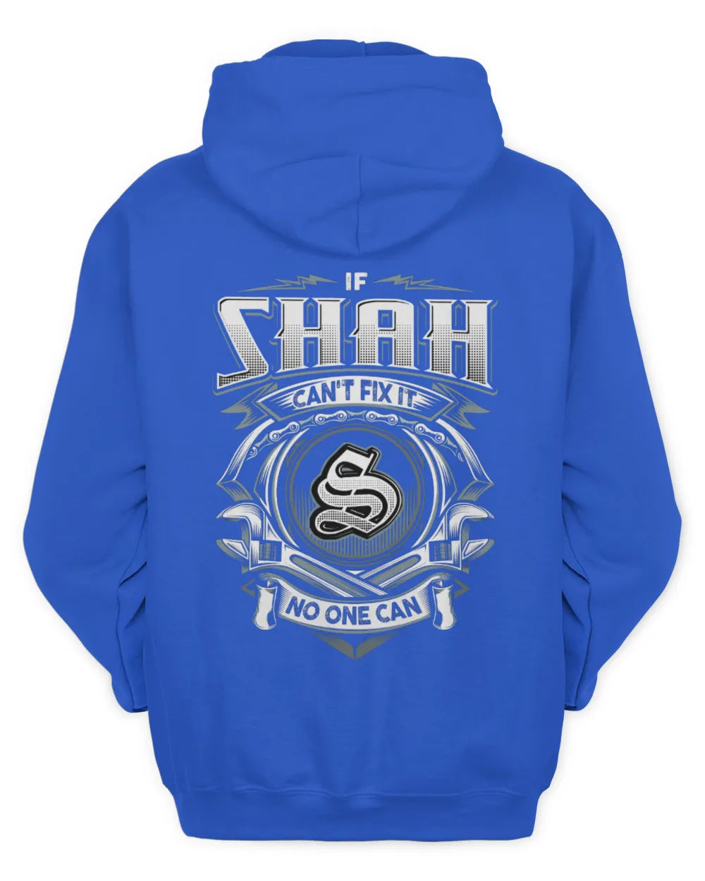 SHAH AP81-K4-626 - Personalized Ahmed Quote Apparel “If Ahmed Can't Fix It, No One Can” - Unisex Hoodie - Royal