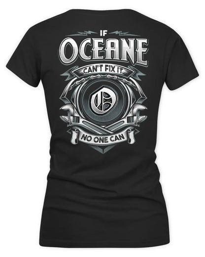 OCEANE AP81-K4-626 - Personalized Ahmed Quote Apparel “If Ahmed Can't Fix It, No One Can” - Women's V-Neck T-Shirt - Black