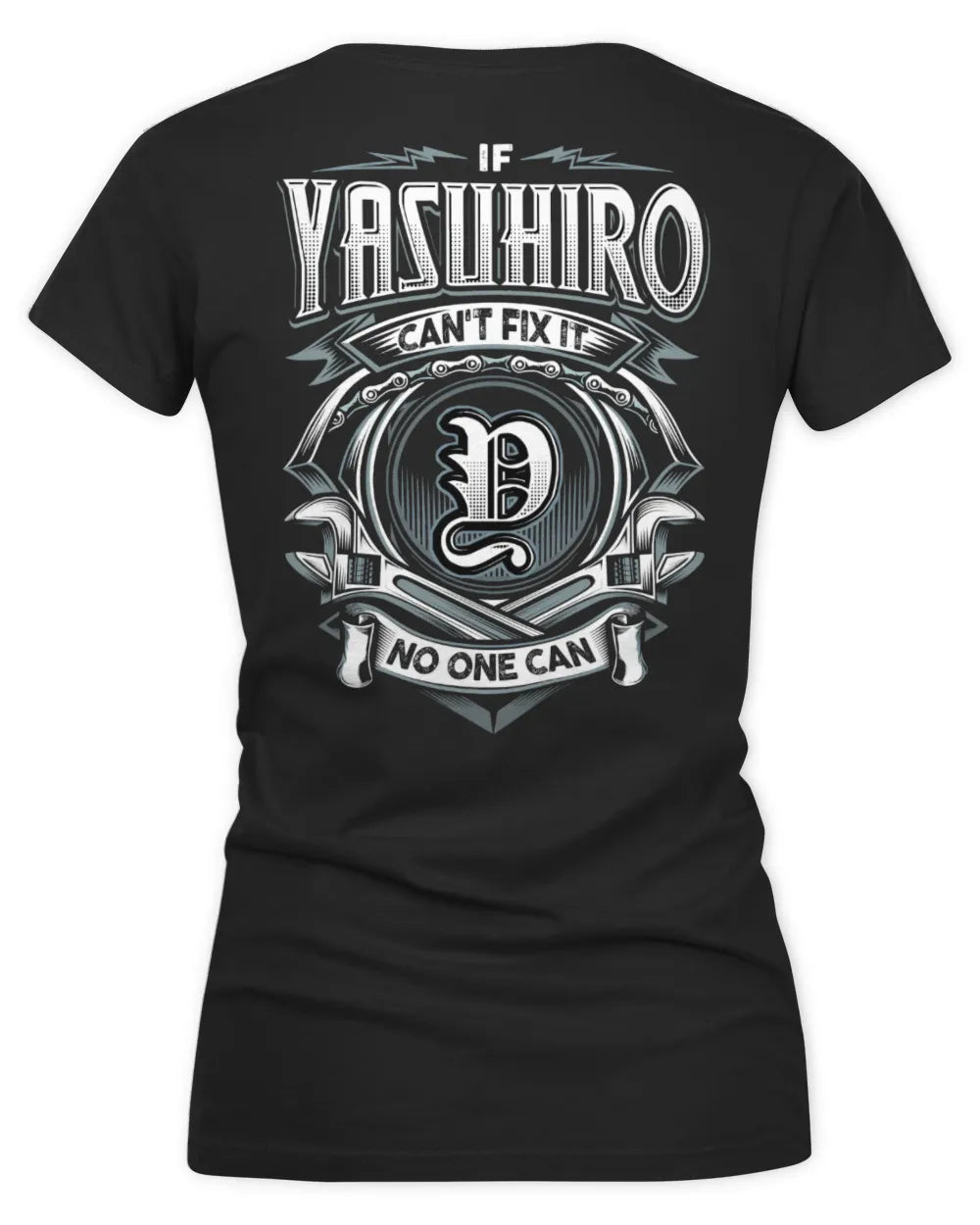 YASUHIRO AP81-K4-626 - Personalized Ahmed Quote Apparel “If Ahmed Can't Fix It, No One Can” - Women's V-Neck T-Shirt - Black