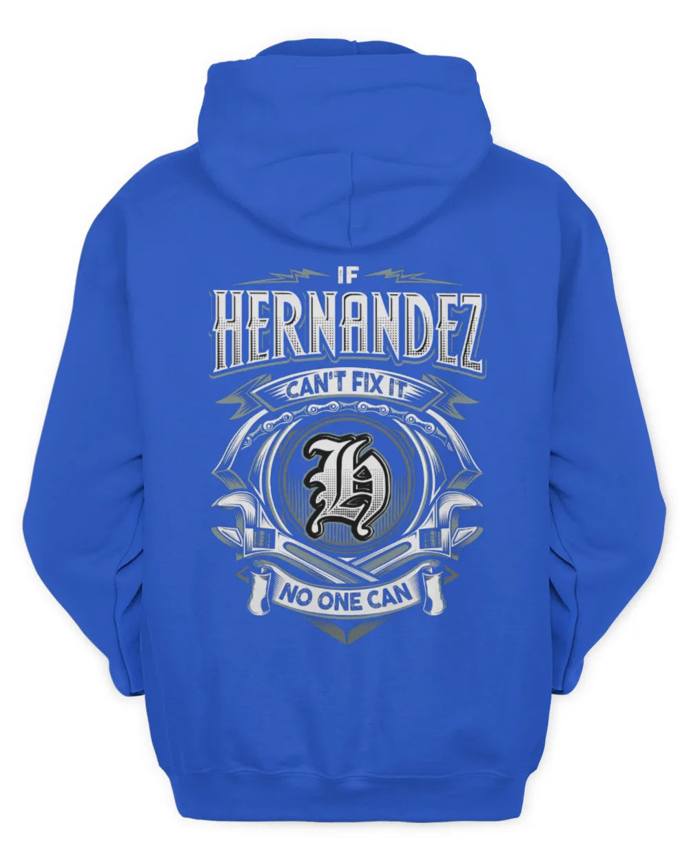 HERNANDEZ AP81-K4-626 - Personalized Ahmed Quote Apparel “If Ahmed Can't Fix It, No One Can” - Unisex Hoodie - Royal