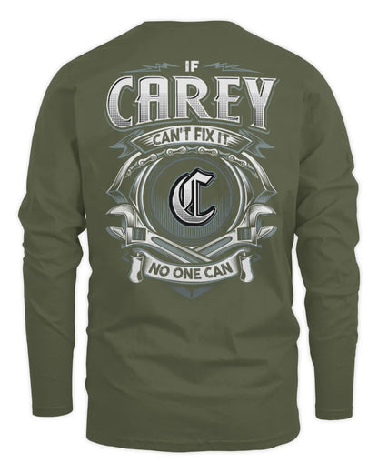 CAREY AP81-K4-626 - Personalized Ahmed Quote Apparel “If Ahmed Can't Fix It, No One Can” - Men's Long Sleeved T-Shirt - Military Green