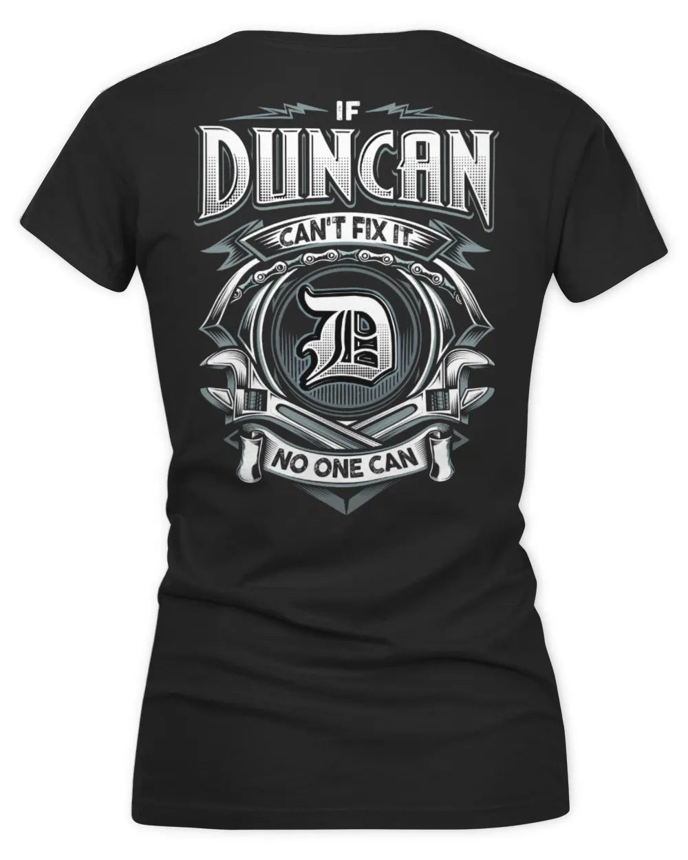 DUNCAN AP81-K4-626 - Personalized Ahmed Quote Apparel “If Ahmed Can't Fix It, No One Can” - Women's V-Neck T-Shirt - Black