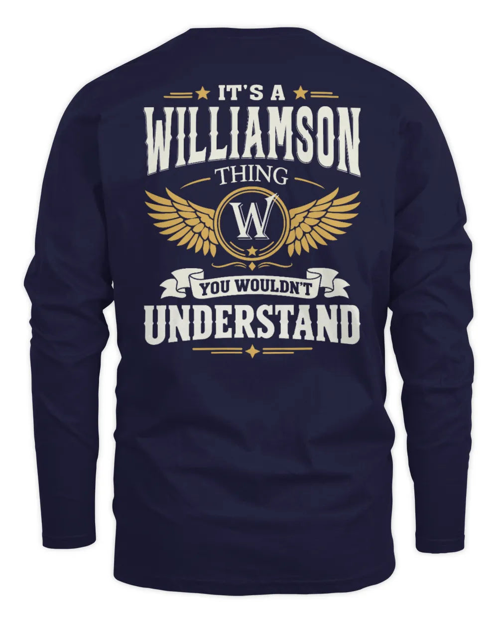 WILLIAMSON KT06-M008 It’s a [NAME] Thing – You Wouldn’t Understand | Personalized Vintage T-Shirt - Men's Long Sleeved T-Shirt - Navy