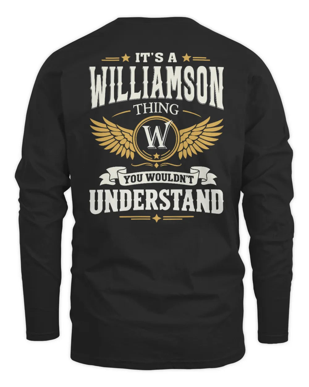 WILLIAMSON KT06-M008 It’s a [NAME] Thing – You Wouldn’t Understand | Personalized Vintage T-Shirt - Men's Long Sleeved T-Shirt - Black