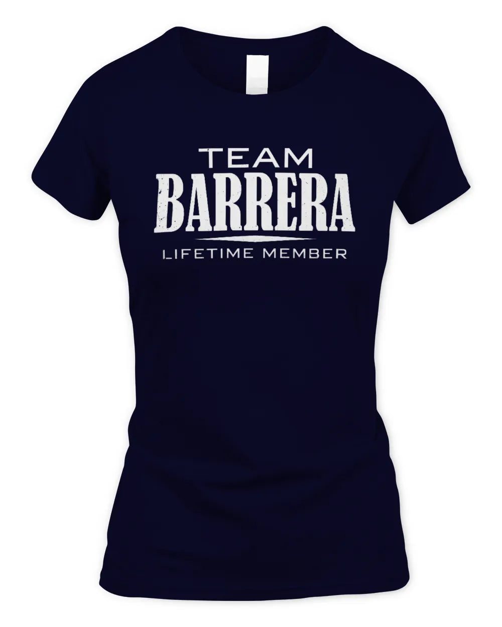 BARRERA BL62-K4-128 - Personalized “Team NAME Lifetime Member” - Women's Standard T-Shirt - Navy