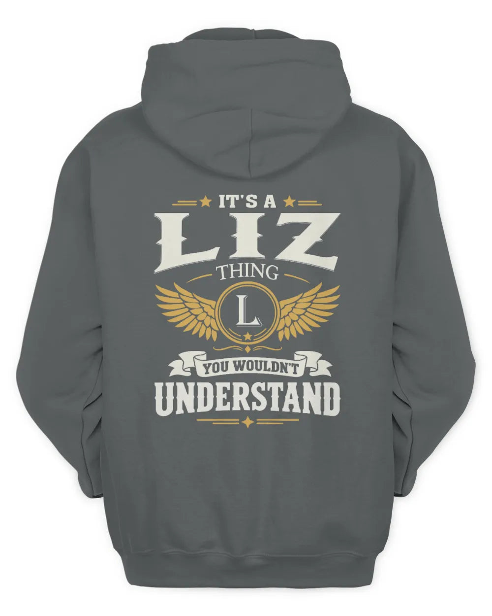 LIZ KT06-M008 It’s a [NAME] Thing – You Wouldn’t Understand | Personalized Vintage T-Shirt - Unisex Hoodie - Charcoal