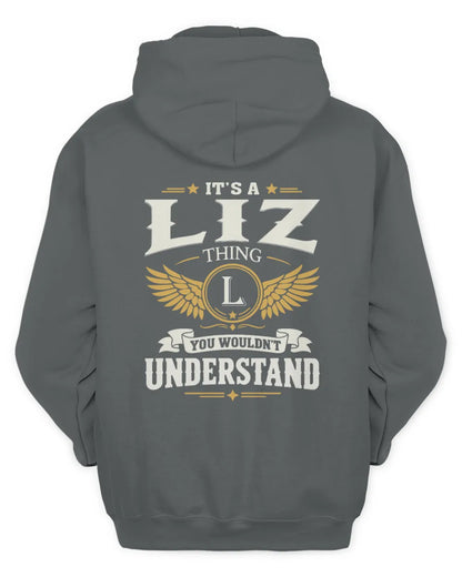 LIZ KT06-M008 It’s a [NAME] Thing – You Wouldn’t Understand | Personalized Vintage T-Shirt - Unisex Hoodie - Charcoal