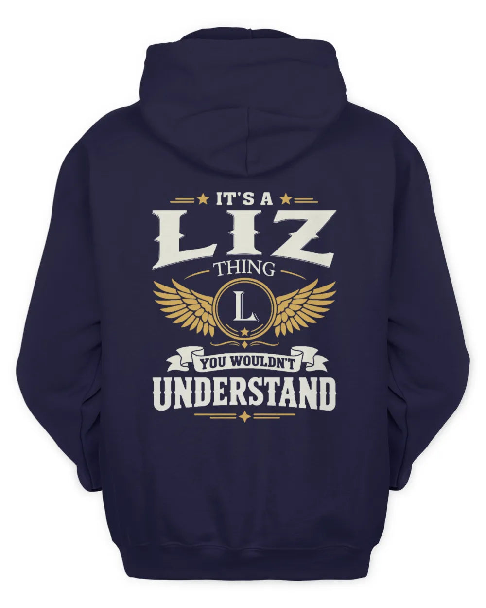 LIZ KT06-M008 It’s a [NAME] Thing – You Wouldn’t Understand | Personalized Vintage T-Shirt - Unisex Hoodie - Navy