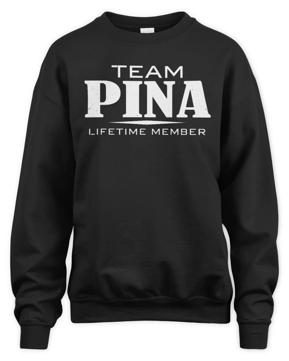 PINA BL62-K4-128 - Personalized “Team NAME Lifetime Member” - Unisex Sweatshirt - Black