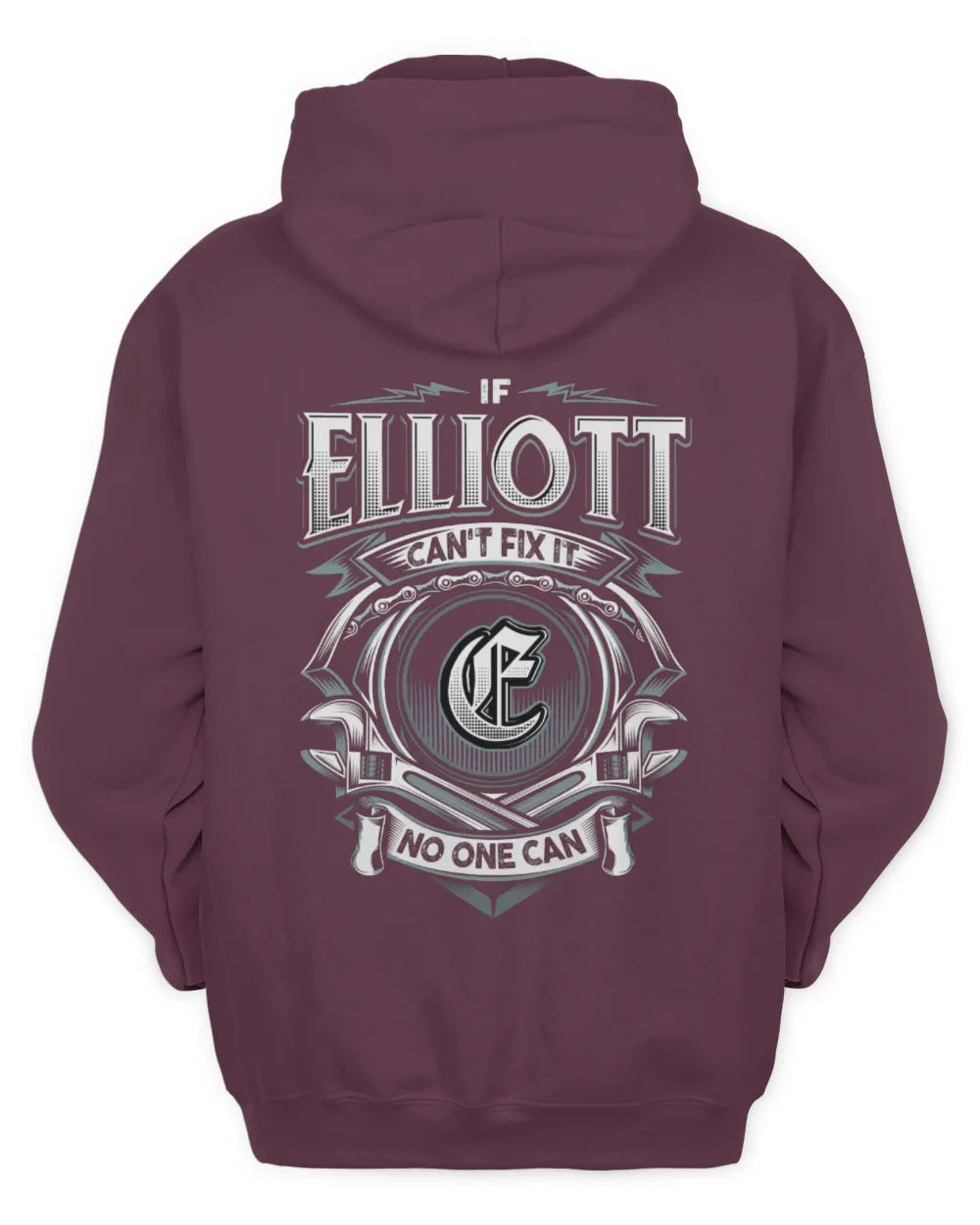 ELLIOTT AP81-K4-626 - Personalized Ahmed Quote Apparel “If Ahmed Can't Fix It, No One Can” - Unisex Hoodie - Maroon
